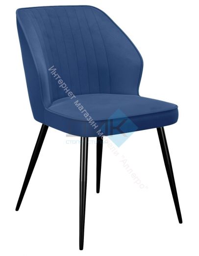 Стул DikLine 222М микровелюр Z20 синий, ножки черные