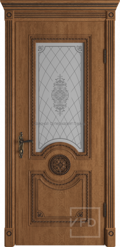 Greta Экошпон со стеклом , дверь с патиной