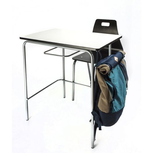 Стол ученический, штабелируемый СТ-02-600Ш (Белый, с белой кромкой)