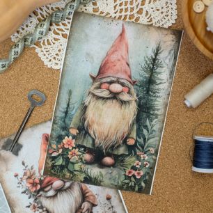 Полулён - Купон для пошива салфетки - Гном 20*23 см. limit