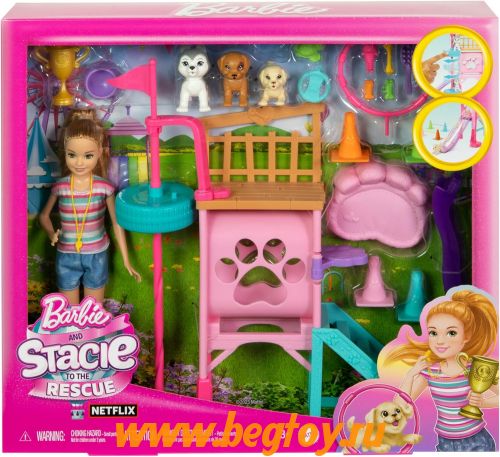 Набор игровой Barbie STACIE HRM10 Игровая площадка для собак