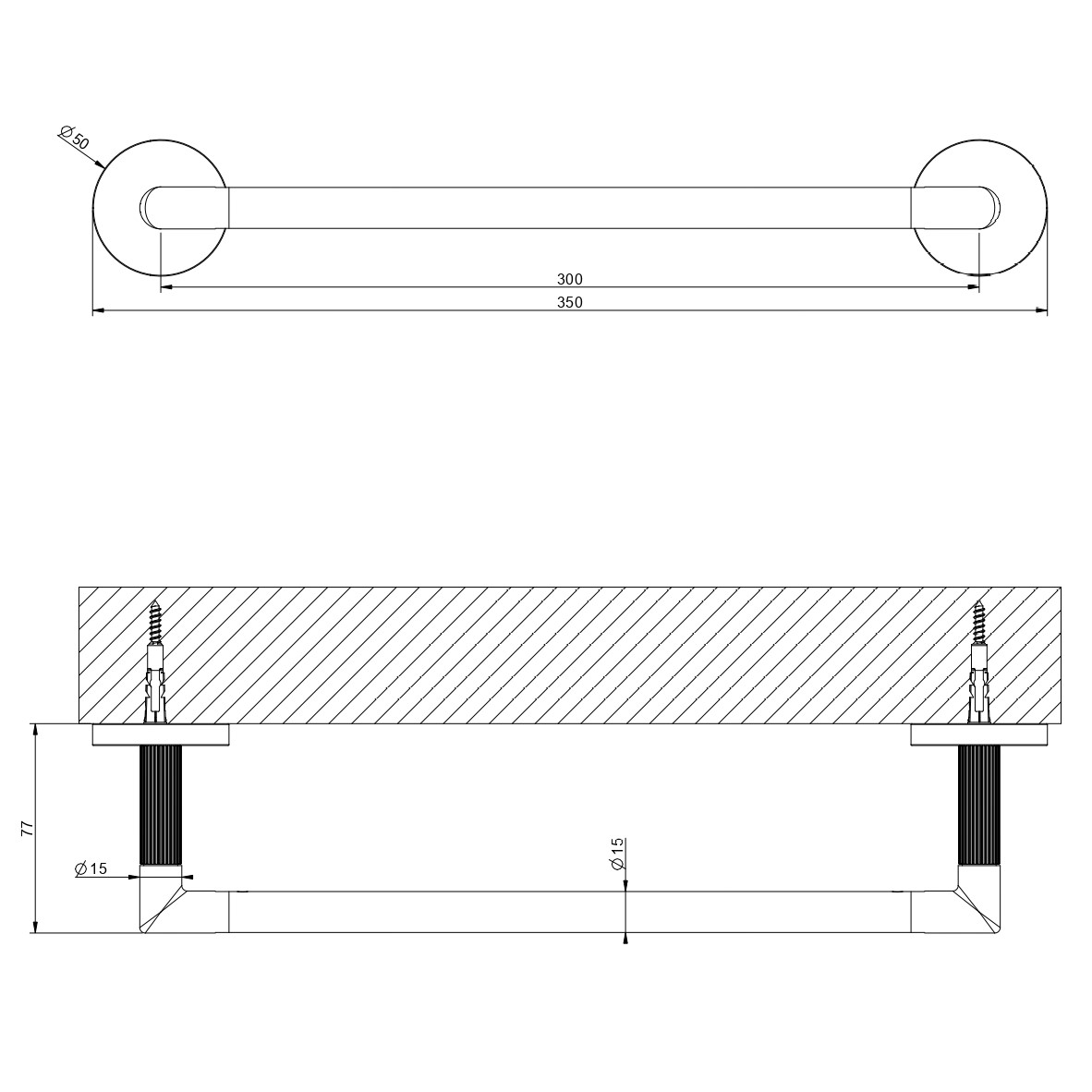 Держатель для полотенец Gessi Ingranaggio Accessories 63897 схема 2