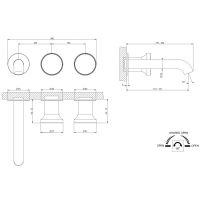 Смеситель для ванны Gessi Origini 66042 схема 2