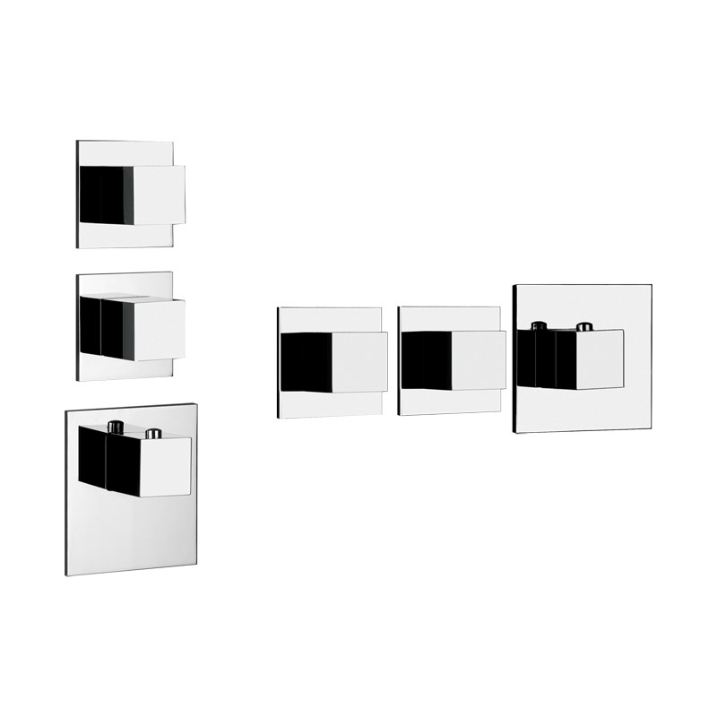 Gessi Quadro Wellnes смеситель для ванны/душа 43204 схема 1