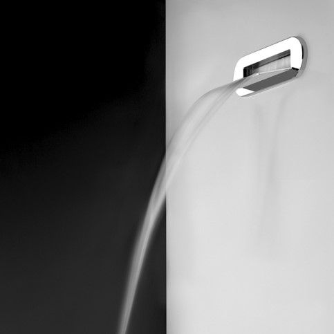 Фото Излив для душа Gessi Cascata 39892+39890 овальной формы