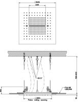 Тропический душ Gessi Minimali 50 см 57907+57016 схема 2