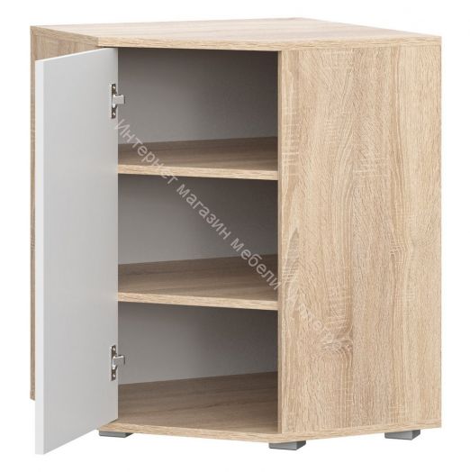 Комод угловой КД-5 FUN Белый/Дуб Сонома