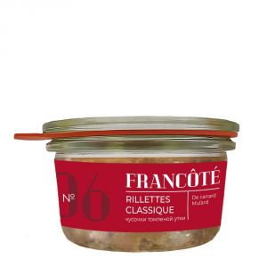 Рийет утиный с изюмом Francote Галерия Вкуса Rillettes de Canard Mulard raisins 120 г Беларусь