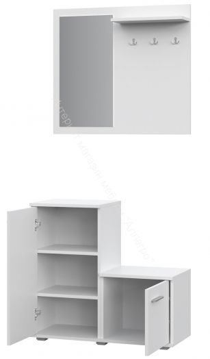 Комплект мебели для прихожей КП-1 FUN Белый