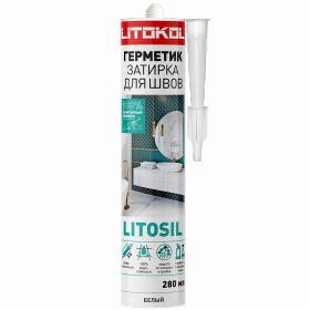 Герметик Затирка для Швов Litokol Litosil 280мл Силиконовый, Кислотного Отверждения