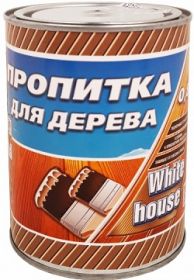 Пропитка для Дерева White House 2.4л Калужница, Полуматовая, Алкидная с Антисептиком, Матовая для Внутренних и Наружных Работ.