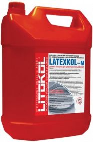Добавка Латексная Litokol Latexkol-m 8.5кг для Придания Эластичности Цементным Клеевым Смесям.