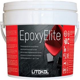 Эпоксидная Затирочная Смесь 2-х комп. Litokol EpoxyElite 1кг E.02 Молочный, Кислотостойкая для Внутренних и Наружных Работ / Литокол.