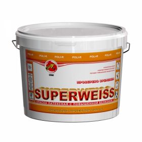 Краска для Стен и Потолков Poli-R Superweiss 14кг Латексная Супербелая.