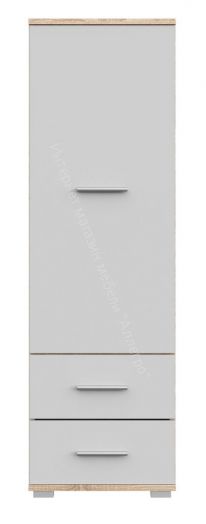 Стеллаж СТ-1.130 FUN Белый/Дуб Сонома