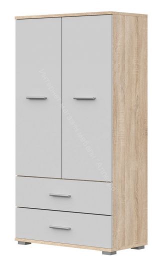 Стеллаж СТ-2.130 FUN Белый/Дуб Сонома