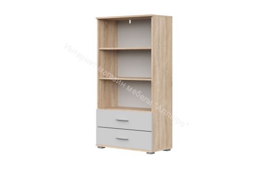Стеллаж СТ-2.130 FUN Белый/Дуб Сонома