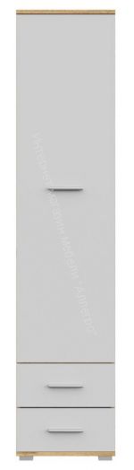 Стеллаж СТ-3.180 FUN Белый/Дуб Вотан