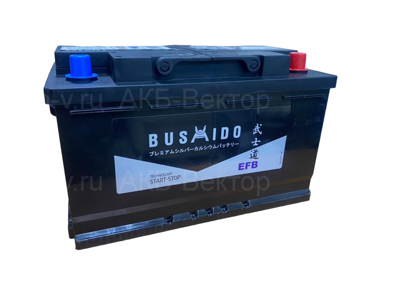 Аккумулятор BUSHIDO EFB  85Ач 800А (L4)