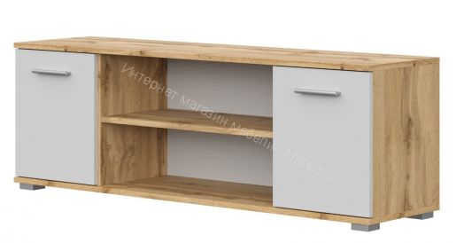 Тумба ТВ-130 FUN Белый/Дуб Вотан