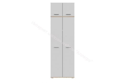 Шкаф 2-х створчатый FUN ШК-1 Белый/Дуб Сонома