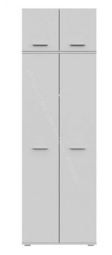 Шкаф 2-х створчатый FUN ШК-1 с антресолью Белый