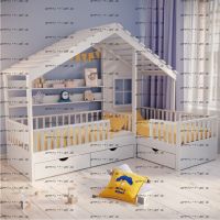 Кровать Домик угловой Fairy Land №27 (для двоих детей), любые размеры