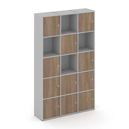 Стеллаж Locker plus Комплект №9 1188х350х1983 (Серый)