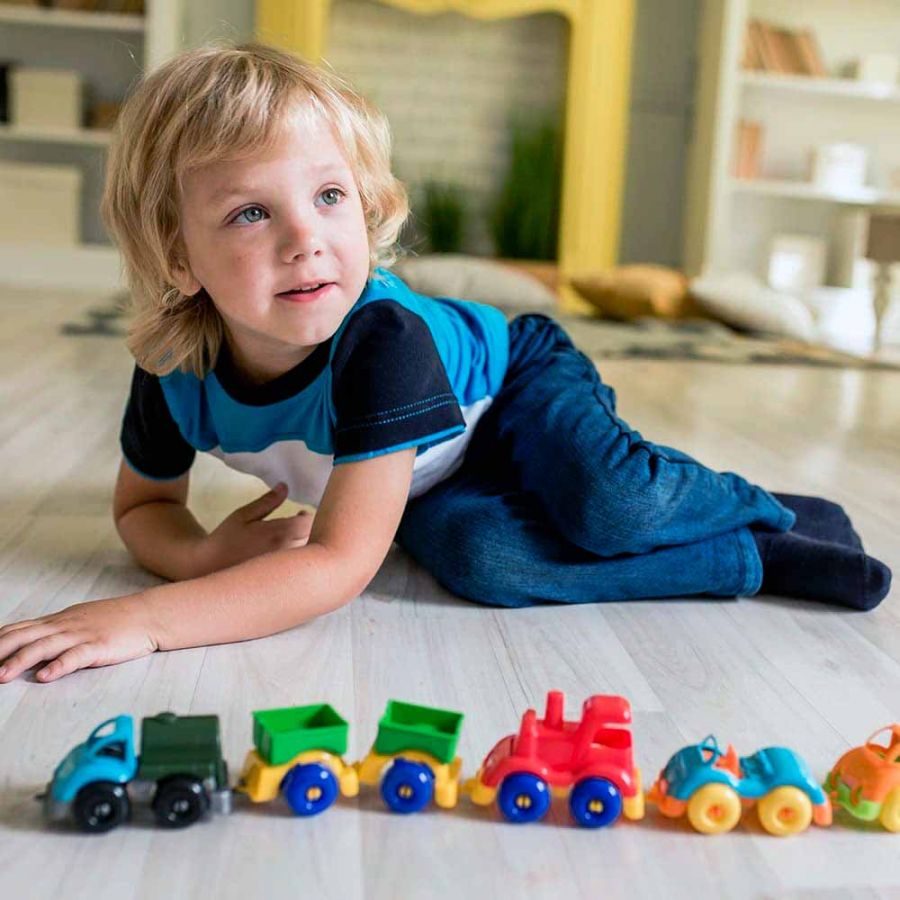 Машинка грузовик "Вжух на стройке" 10 см КНОПА