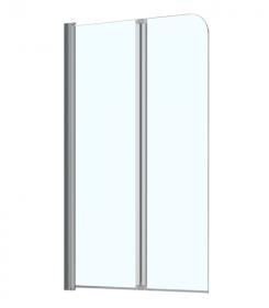 Шторка для ванны Azario BOSTON 80*140 хром, прозрачное стекло AZ-141