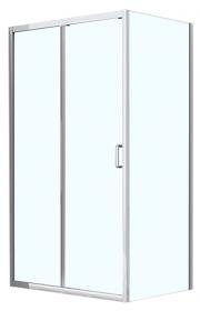 Душевое ограждение Azario ALTON 120х80, прозрачное стекло, серебро AZ-NAC1131 L 1200