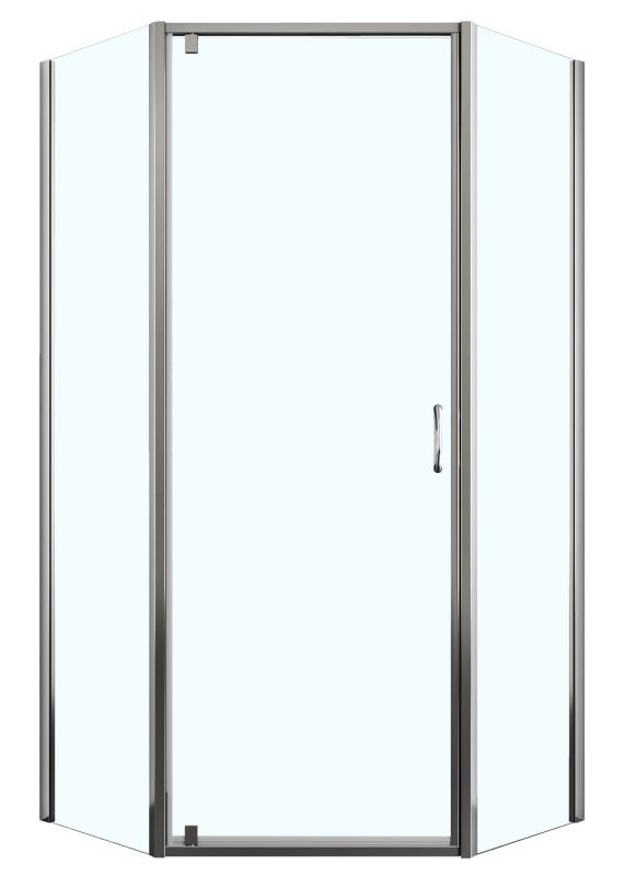 Душевое ограждение Azario DALLAS 90х90 хром, прозрачное стекло AZ-112P 90х90