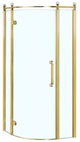 Душевое ограждение Azario ONTARIO 90х90 L прозрачное стекло, золото AZ-NBB2231-L 900 GOLD