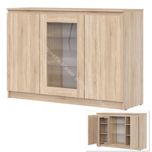 Комод-витрина Stern T-14 Дуб Сонома