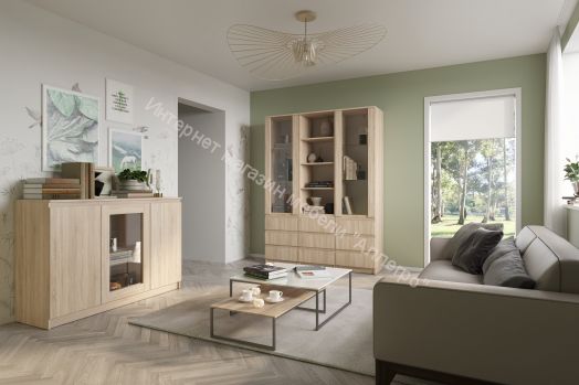 Комод-витрина Stern T-14 Дуб Вотан