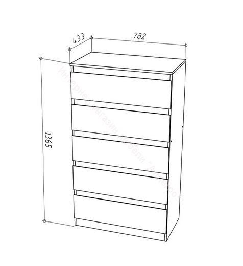 Комод Stern T-8 Белый