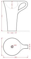 Напольная раковина Artceram Cup OSL004 70х50 схема 3