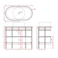 Структура в виде сетки Artceram Flair 4.0 95х48х75.5 TFA013 схема 3