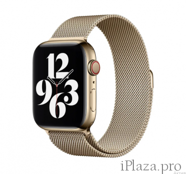 Ремешок для Apple Watch WIWU миланская петля 40/45/49 mm Gold