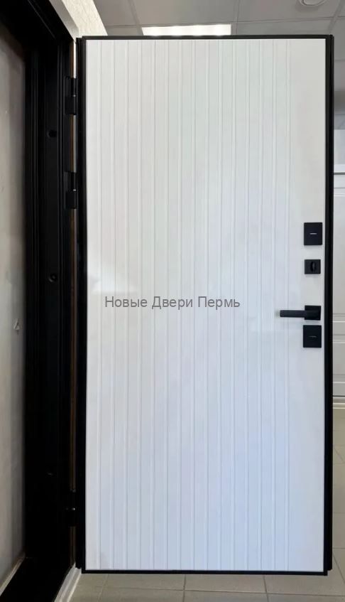 Входная дверь с терморазрывом 12 см Протерма Винорит Белый Рельеф