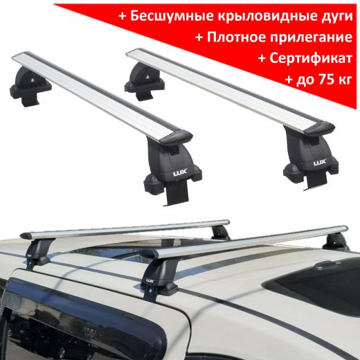 Багажник на крышу Toyota Alphard 2002-2008, Lux, крыловидные дуги