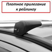 Багажник на крышу Suzuki SX4 2013-..., Lux Bridge, крыловидные дуги (серебристый цвет)