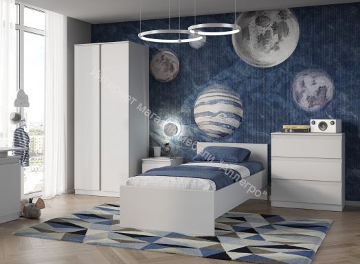 Кровать 90х200 Stern Белый