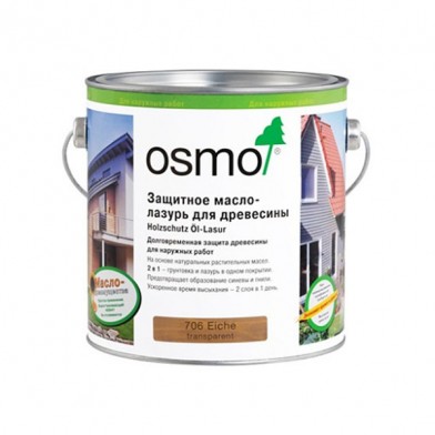 Защитное масло-лазурь для древесины OSMO HOLZSCHUTZ OL-LASUR 706