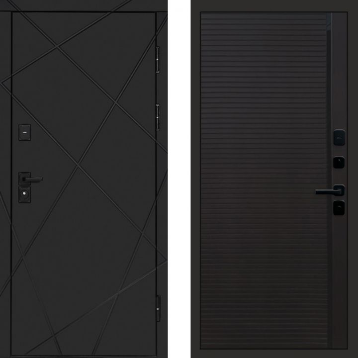 Входная дверь Termo-door Лучи Блэк Porte black