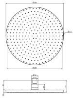 Тропический душ Fima - carlo frattini Wellness F2224/2 30х30 схема 2