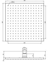 Тропический душ Fima - carlo frattini Wellness F2216/2 30х30 схема 2