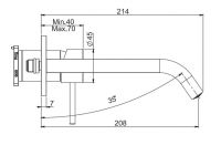 Смеситель для раковины Fima carlo frattini Spillo up F3051NLX8CR схема 3