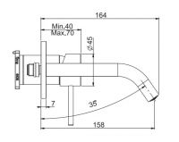 Смеситель для раковины Fima carlo frattini Spillo up F3051NX8NS схема 3