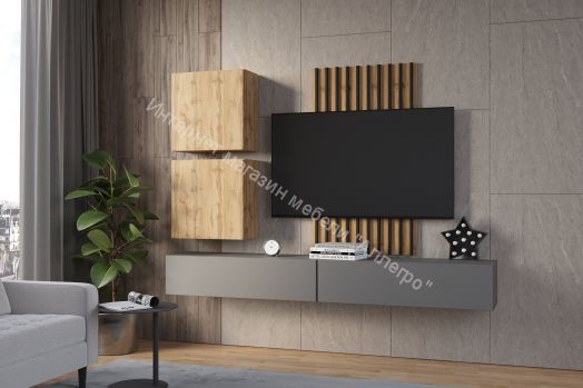 Шкаф навесной Point тип-60 Серый графит